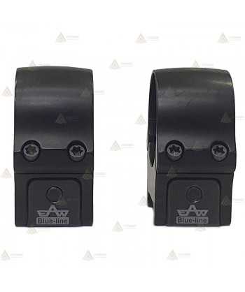 Juego de anillas APEL Blue-line para Weaver - 30mm. BH10