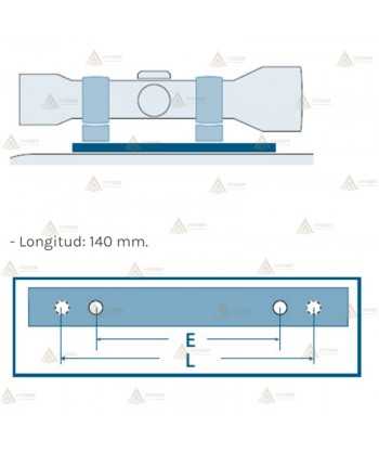 Carril APEL Picatinny Alu - FN BAR