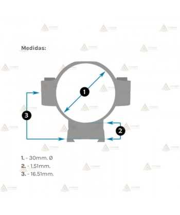 Juego de Anillas LEUPOLD QR 30mm. desmontables y bajas
