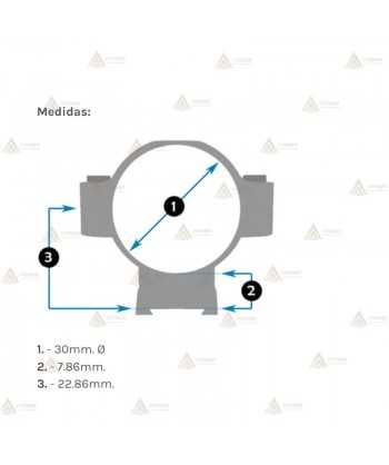 Juego de Anillas LEUPOLD QR 30mm. desmontables y altas