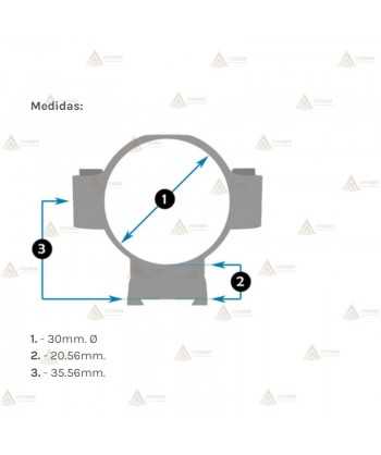 Juego de Anillas LEUPOLD Mark 4 de aluminio 30mm Fijas y super altas