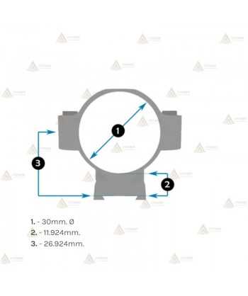 Juego de Anillas LEUPOLD Mark 4 de acero 30mm Fijas y altas