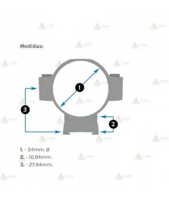 Juego de Anillas LEUPOLD Mark 4 de aluminio 34mm Fijas y altas
