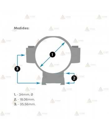 Juego de Anillas LEUPOLD Mark 4 de acero 34mm Fijas y extra altas