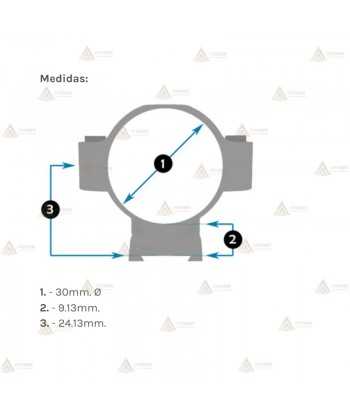 Juego de Anillas LEUPOLD QRW2 30mm. [Desmontables] - Medianas