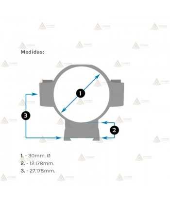 Juego de Anillas LEUPOLD PRW2 30mm. [Fijas] - Altas