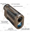 Telémetro BUSHNELL Bone Collector 850 6x24 - marrón para la caza