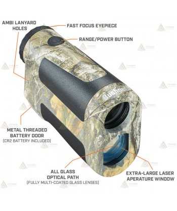 Telémetro BUSHNELL Bone Collector 850 6x24 - camo para la caza