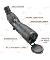 Telescopio BUSHNELL Trophy Xtreme 20-60x65 - 45º para el tiro de precisión