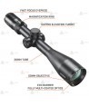 Visor BUSHNELL ELITE 4500 4X 4-16x50 Multi-X para tiro de precisión y caza