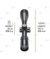 Visor BUSHNELL ELITE 4500 4X 4-16x50 Multi-X para tiro de precisión y caza