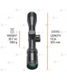 Visor BUSHNELL ELITE 4500 4X 2.5-10x40 Multi-X para caza