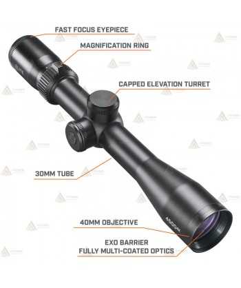 Visor BUSHNELL ELITE 4500 4X 2.5-10x40 Multi-X para caza