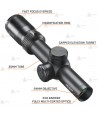 Visor BUSHNELL ELITE 4500 4X 1-4x24 Multi-X para el tiro y la caza
