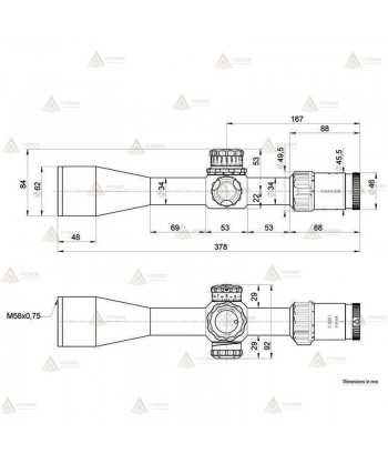 Visor KAHLES K525i - 5-25x56 CCW SKMR4 w-para diestros