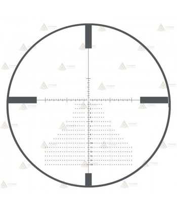 Visor BUSHNELL NITRO 6-24x50 Deploy MIL FFP para el tiro para larga distancia y caza a rececho