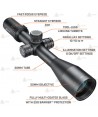 Visor BUSHNELL MATCH PRO 6-24x50 Side Focus Deploy MIL FFP ilum. para tiro de precisión