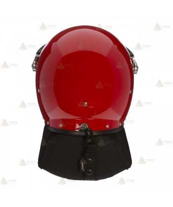 Casco antidisturbios para policía color rojo