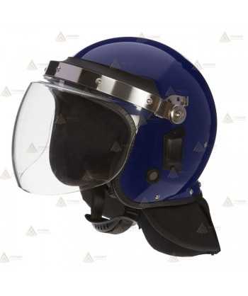 Casco antidisturbios para policía color azul