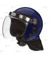 Casco antidisturbios para policía color azul