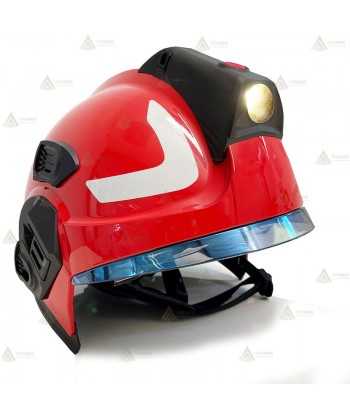 Casco con linterna integrada para bomberos estructurales, rescate y forestales. Certificado MED