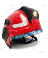 Casco con linterna integrada para bomberos estructurales, rescate y forestales. Certificado MED