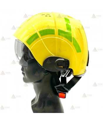 Casco de rescate, montaña, canoas y bomberos forestales