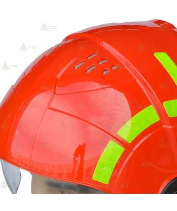 Casco de rescate, montaña, canoas y bomberos forestales