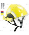 Casco de rescate, montaña, canoas y bomberos forestales