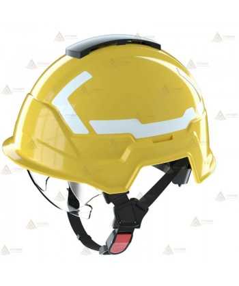 Casco homologado para rescate de montaña y forestal color amarillo