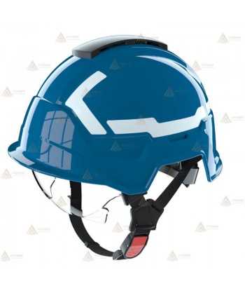 Casco homologado para rescate de montaña y forestal color azul