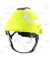 Casco homologado para rescate de montaña y forestal color amarillo fluor