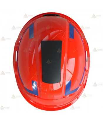 Casco homologado para rescate de montaña y forestal color rojo