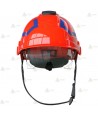 Casco homologado para rescate de montaña y forestal color rojo