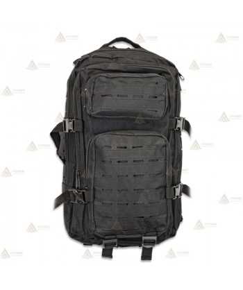 Mochila táctica Negra con sistema Molle corte Laser   (30 litros)