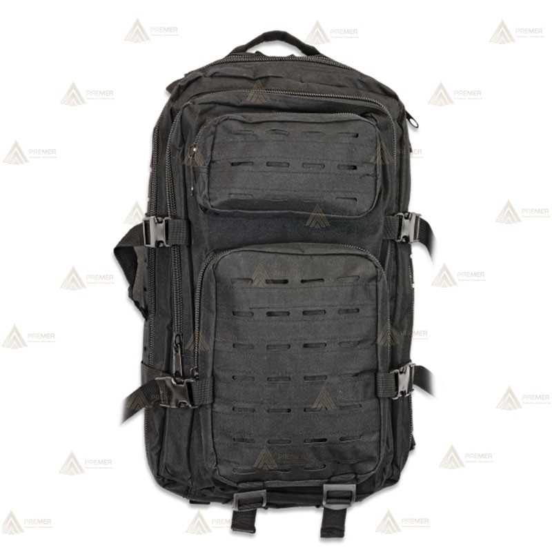 Mochila táctica Negra con sistema Molle corte Laser   (30 litros)