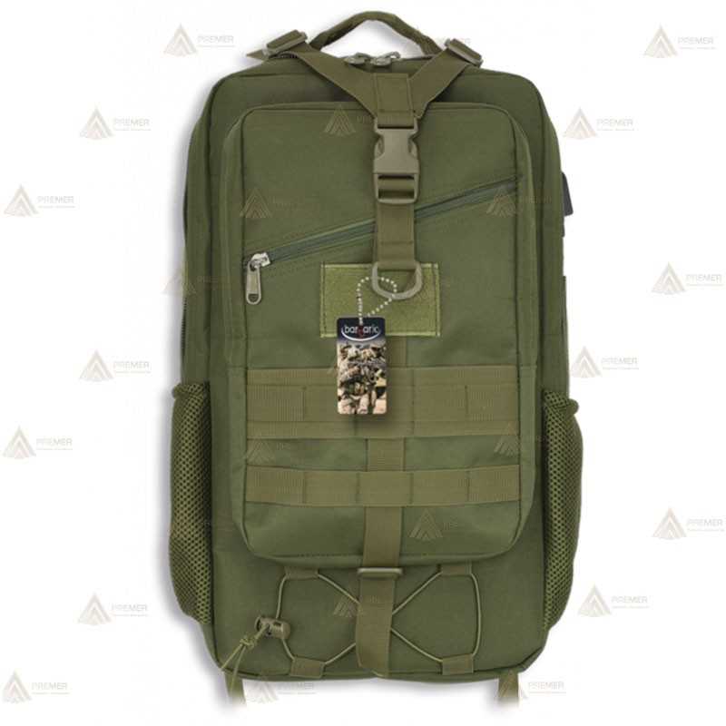 Mochila táctica Verde conector Usb (38 litros)