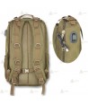 Mochila táctica Coyote conector Usb (38 litros)