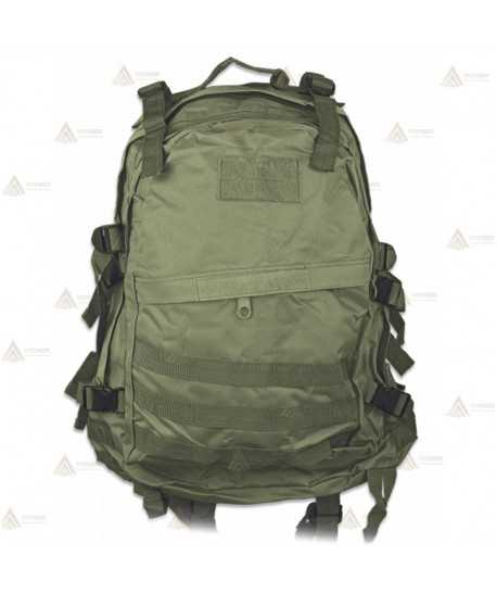 Mochila táctica Verde de gran capacidad con sistema Molle (40 lit.)