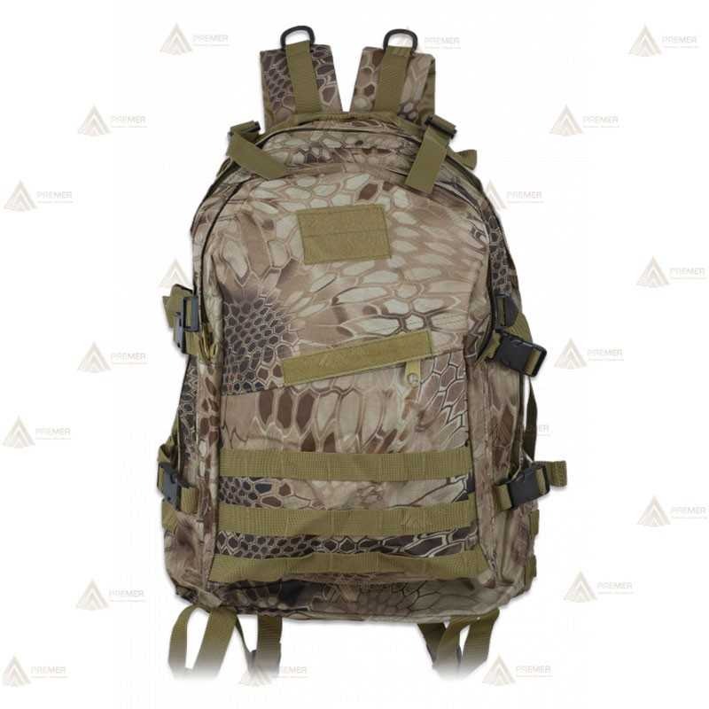 Mochila táctica Coyote Phyton Camo de gran capacidad con sistema Molle (40 lit.)