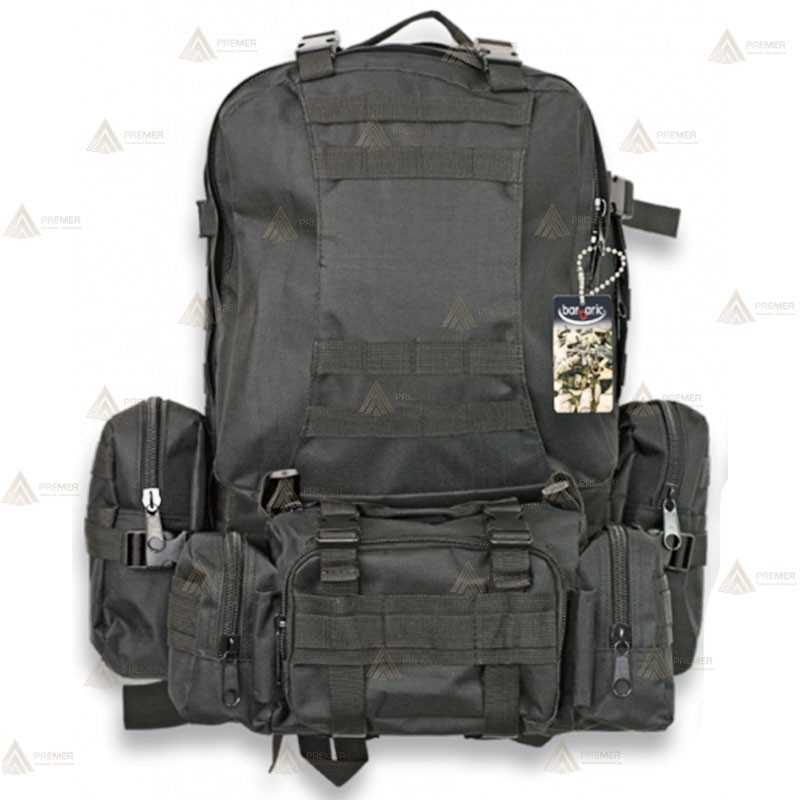 Mochila táctica Negra con sistema Molle (50 litros)
