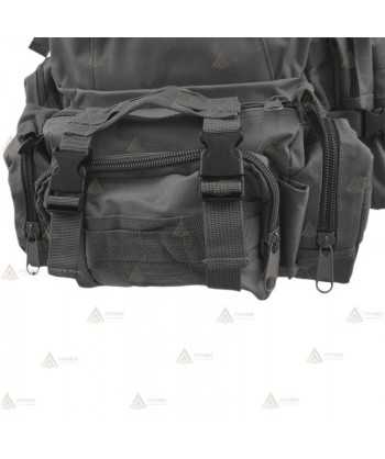 Mochila táctica Negra con sistema Molle (50 litros)