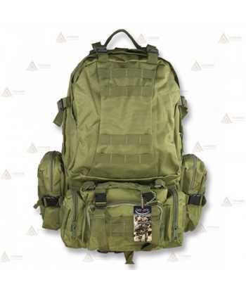 Mochila táctica Verde con sistema Molle (50 litros)