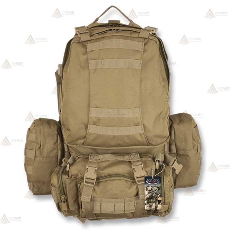 Mochila táctica Coyote con sistema Molle (50 litros)