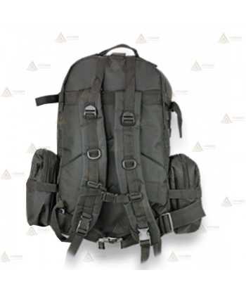 Mochila táctica Negra con sistema Molle (50 litros)