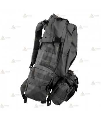 Mochila táctica Negra con sistema Molle (50 litros)