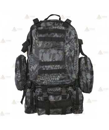 Mochila táctica Black Phytom con sistema Molle (50 litros)