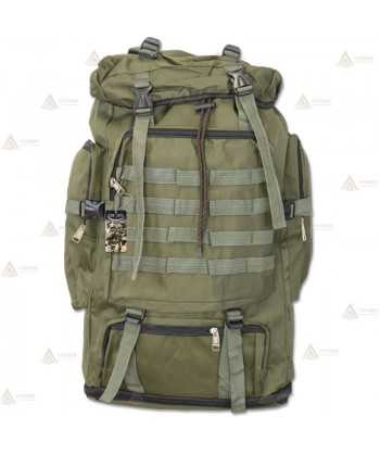 Mochila táctica extensible Verde con sistema Molle (60 litros)