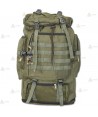 Mochila táctica extensible Verde con sistema Molle (60 litros)