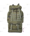 Mochila táctica extensible Verde con sistema Molle (60 litros)